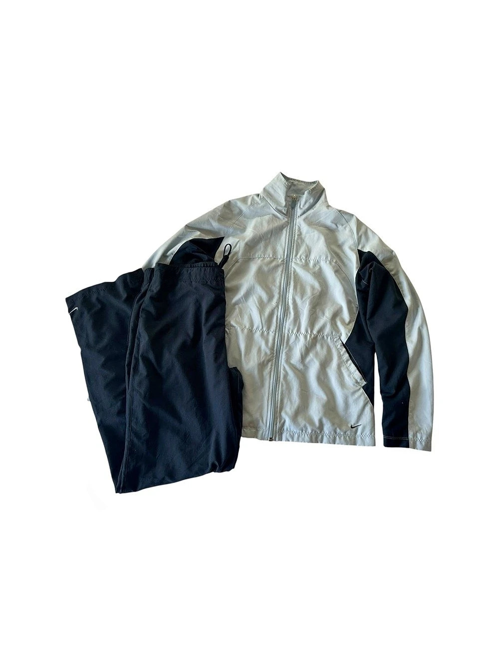 Vintage 2007 Nike Y2K Tracksuit Set Blue Navy Medium